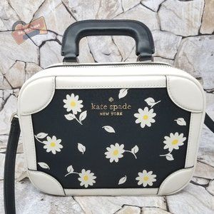 #bagsavenue fast ship Traveler Trunk Crossbody Bag Daisy Printed Kate Spade